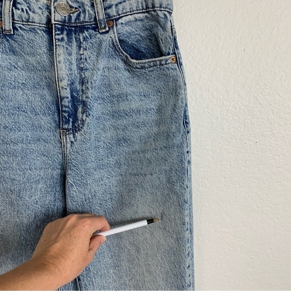 Garage Denim Vintage Straight Acid Wash Jeans - Picture 15 of 17